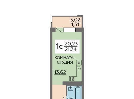 квартира г Воронеж р-н Советский ул Пойменная 45а фото 1