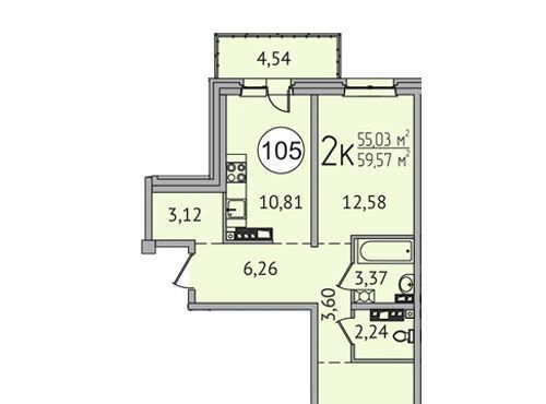 квартира г Иркутск р-н Октябрьский ул Байкальская 422 фото 1