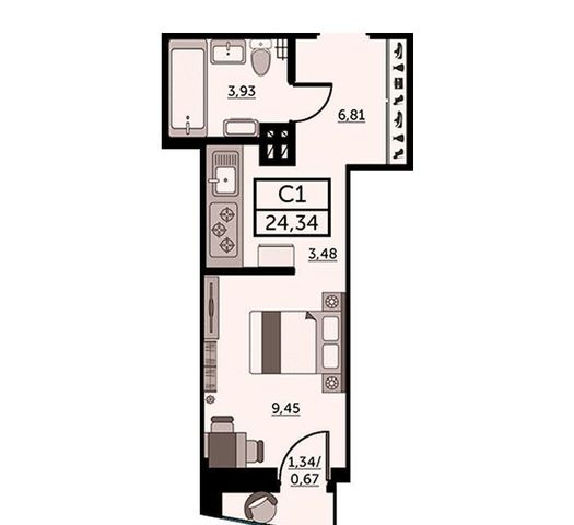 квартира г Ростов-на-Дону р-н Кировский ул Красноармейская 2 д. 157в/83 фото