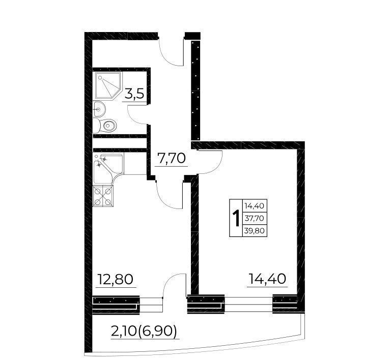 квартира г Ростов-на-Дону р-н Октябрьский ул Нансена 8 д. 103/1 фото 1