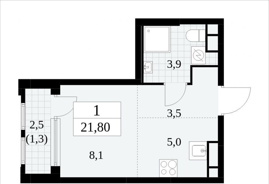 квартира г Москва метро Бунинская аллея ул Бартеневская 2/2 фото 3