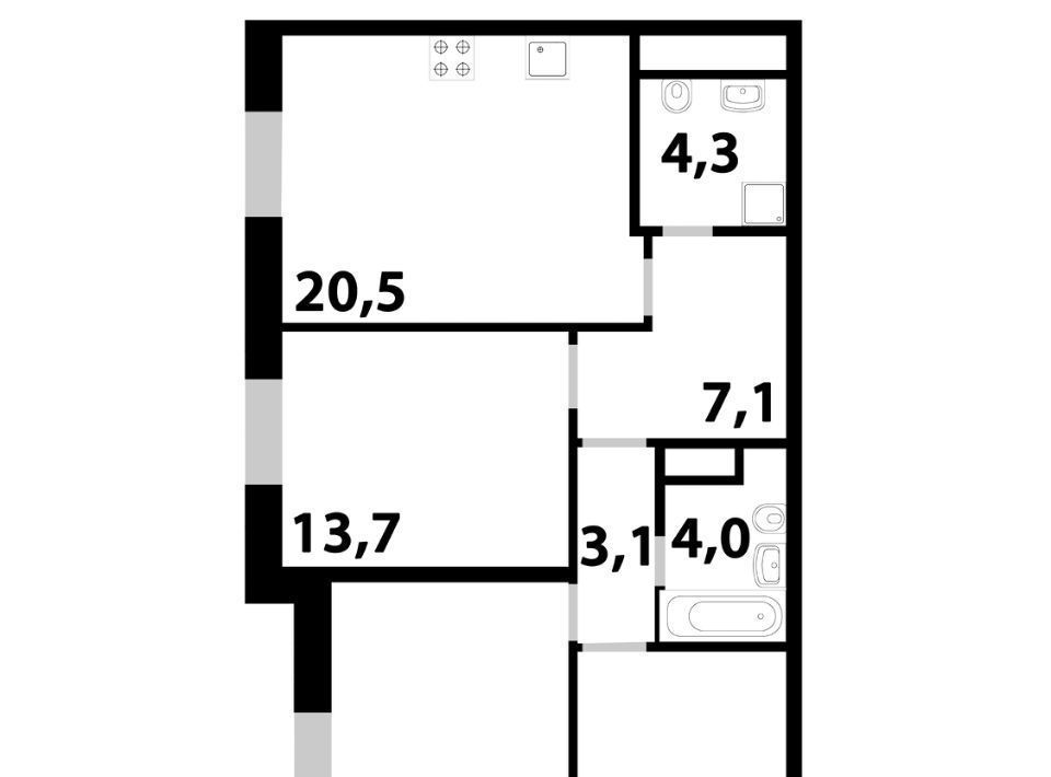 квартира г Одинцово ул Маковского 28 Одинцово фото 1