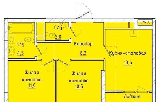 квартира г Екатеринбург р-н Орджоникидзевский Эльмаш ул Красных командиров 1 Проспект Космонавтов фото