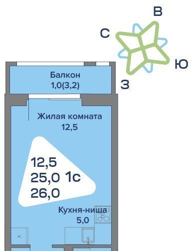 квартира р-н Пермский с Култаево Южный ветер кп фото 1