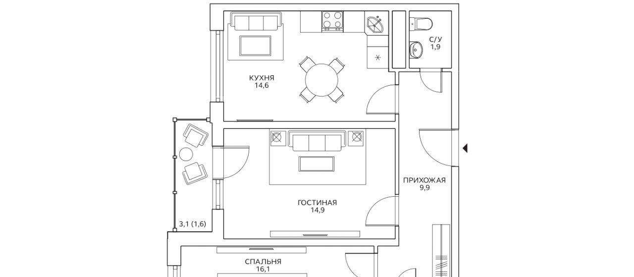 квартира г Москва метро Беговая ул Маргелова 3к/5 фото 1