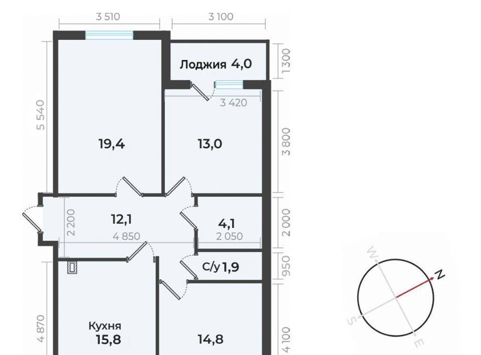 квартира г Ставрополь р-н Промышленный ул Рогожникова 21/1 фото 1