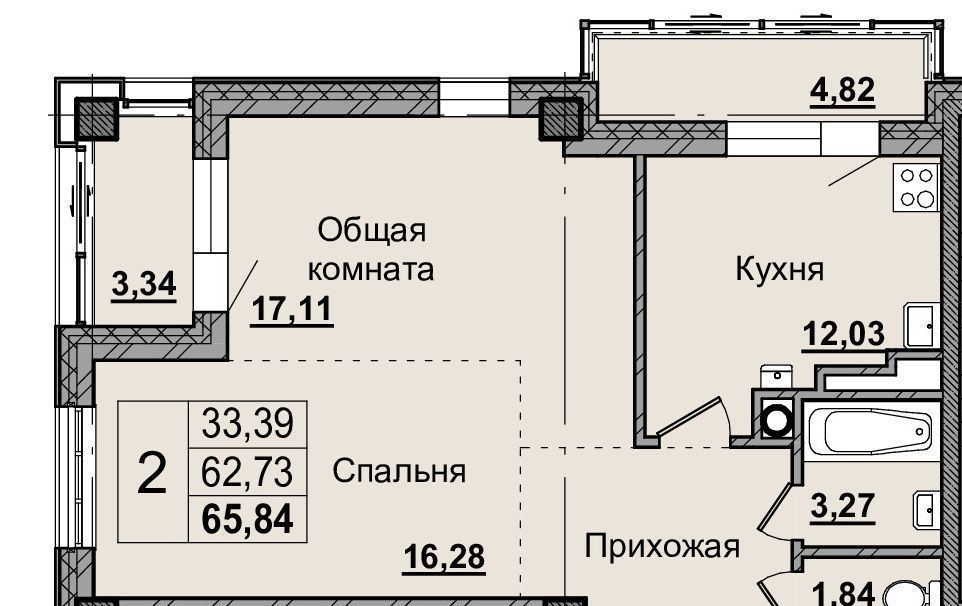 квартира г Якутск пр-кт Михаила Николаева 31/5 фото 1