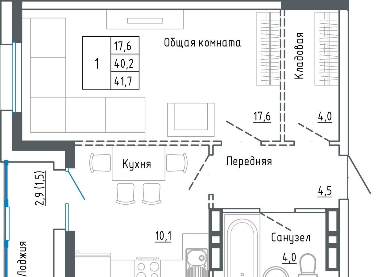 квартира г Уссурийск Междуречье ул Александра Францева 42 фото 1