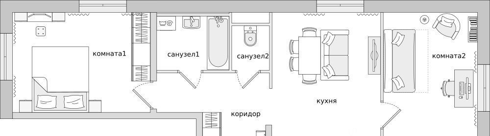 квартира р-н Всеволожский п Бугры ЖК Новые Горизонты Девяткино фото 1