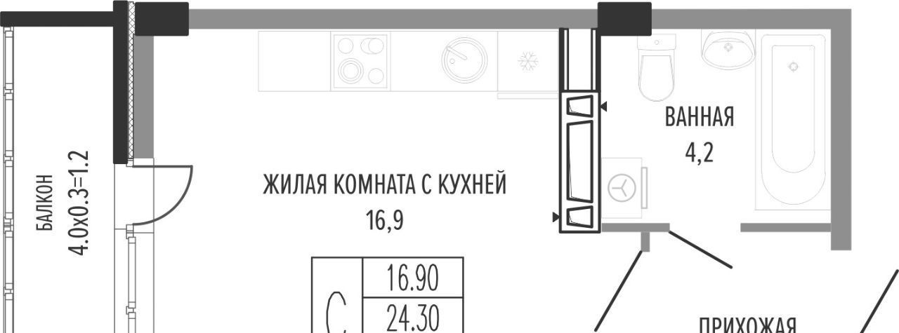 квартира г Краснодар р-н Прикубанский ул Круговая 4/1 фото 1