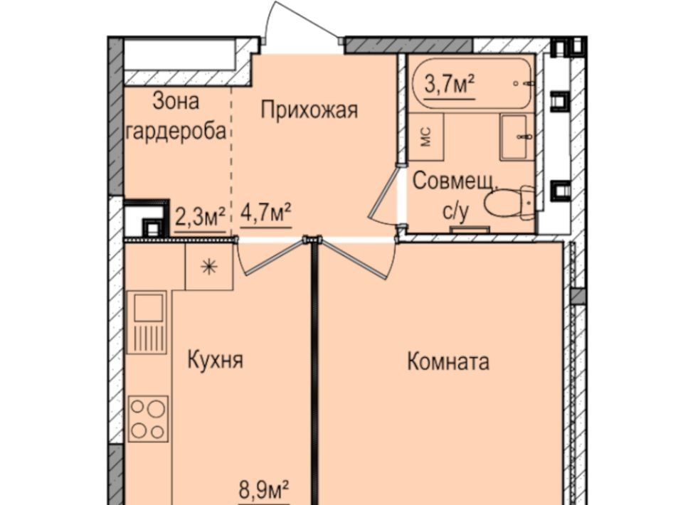 квартира г Ижевск р-н Индустриальный Буммаш ЖК «Покровский» жилрайон фото 1