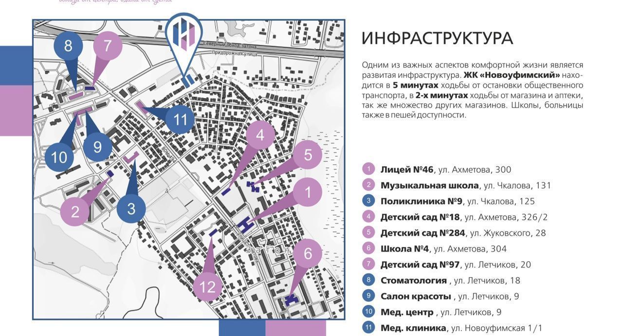 квартира г Уфа р-н Ленинский Затон ул Икская 15 ЖК «Новоуфимский» фото 17