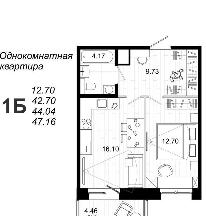 квартира г Иркутск р-н Октябрьский ул Юрия Левитанского 4 фото 3