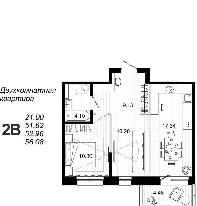 квартира г Иркутск р-н Октябрьский ул Юрия Левитанского 8 фото 2