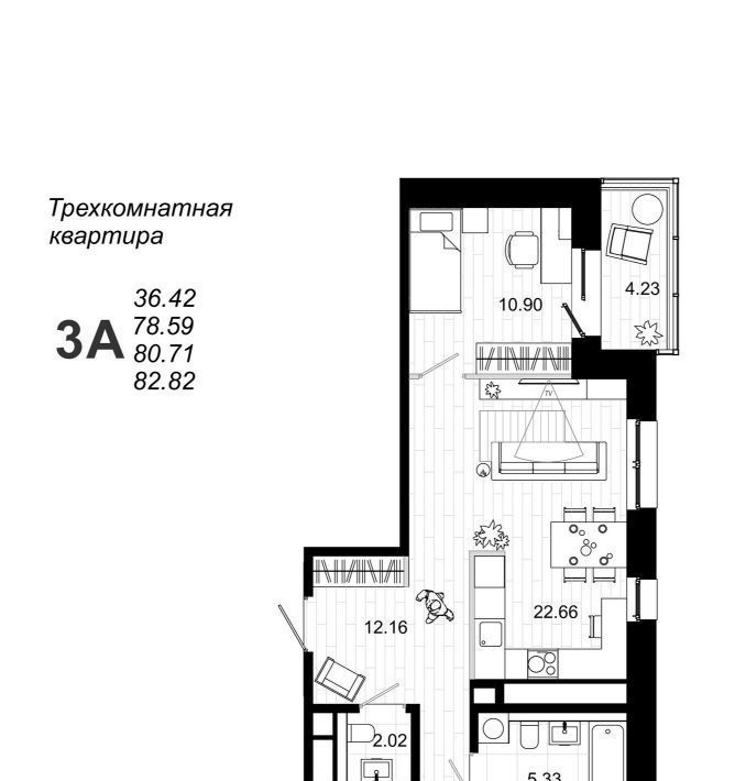 квартира г Иркутск р-н Октябрьский ул Юрия Левитанского 8 фото 3