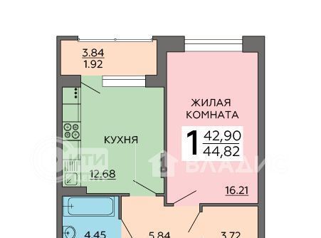 квартира г Воронеж р-н Ленинский ул 121 стрелковой дивизии фото 1