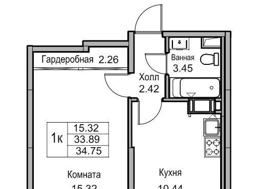 квартира г Санкт-Петербург ЖК «Юнтолово» Беговая фото 1