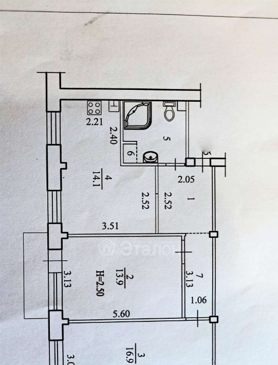 квартира г Волгоград р-н Тракторозаводский ул Льговская 14 фото 2