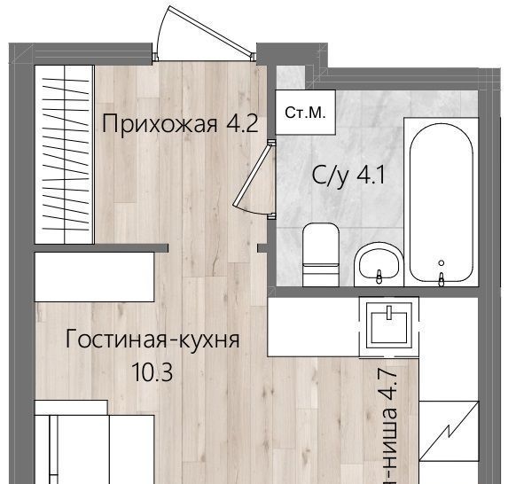 квартира г Пермь р-н Индустриальный ул Шахтерская 22 фото 1