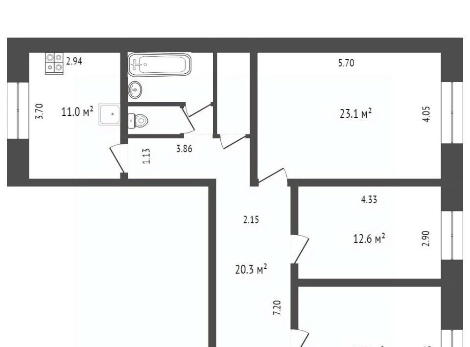 квартира г Клин ул Центральная 44 Клин-5 городок фото 20