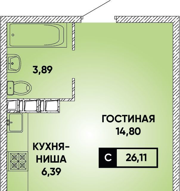 квартира г Краснодар р-н Прикубанский Парковый проезд 5-й Городецкий 36/1 ЖК Архитектор Прикубанский округ фото 1