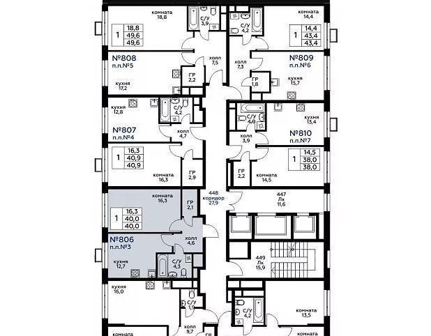 квартира г Москва ул 3-я Хорошёвская 3к/2 Карамышевская, вл 19с фото 1