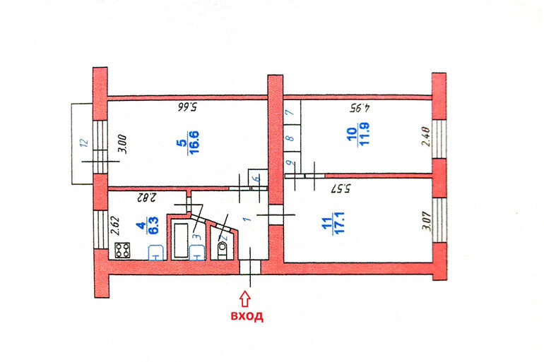 квартира г Курск р-н Центральный ул Карла Маркса 71а фото 11