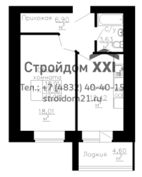 квартира г Брянск р-н Володарский ул Есенина фото 1