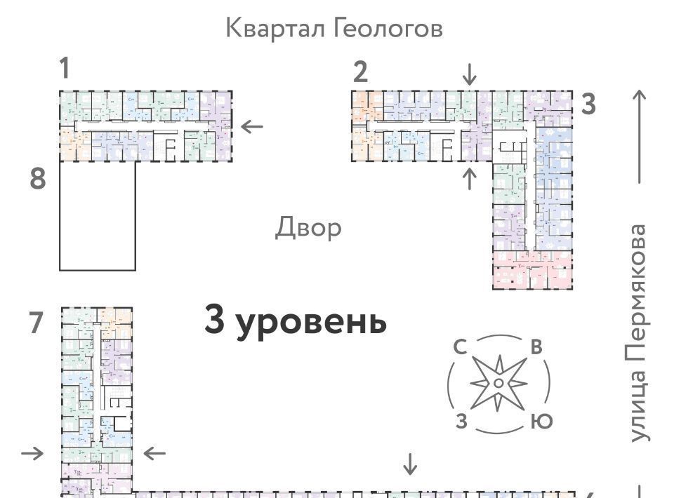 квартира г Тюмень р-н Ленинский Букино ул 50 лет Октября 63г Ленинский административный округ фото 3