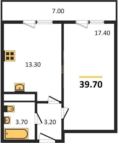 квартира г Краснодар ул Автолюбителей 1/7к 5 фото 4