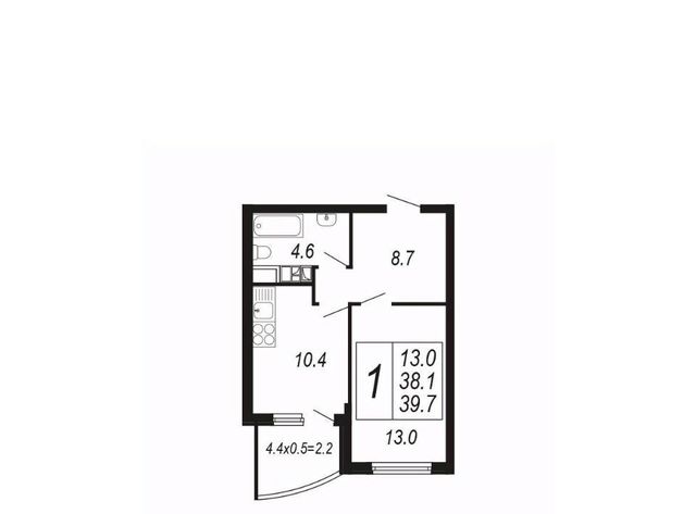 квартира г Краснодар р-н Прикубанский б-р Адмиралтейский 3к/4 фото