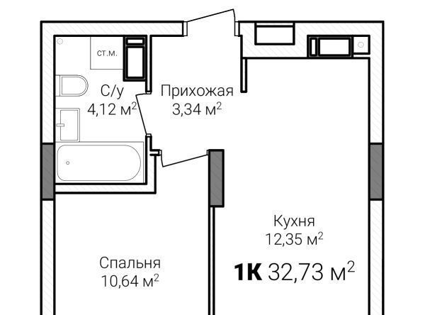 квартира г Нижний Новгород Горьковская ЖК Зенит-2 фото 1