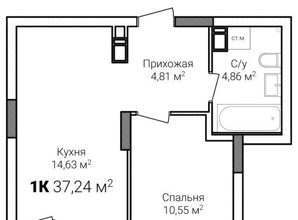 квартира г Нижний Новгород Горьковская ЖК Зенит-2 фото 1