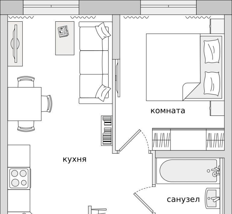 квартира р-н Всеволожский п Бугры ЖК Новые Горизонты Девяткино фото 1