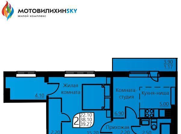 квартира г Пермь р-н Мотовилихинский Вышка-1 ул Гашкова 58 фото 1