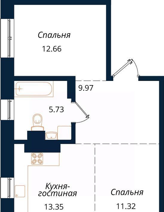 квартира г Иркутск р-н Октябрьский ул Юрия Левитанского фото 1