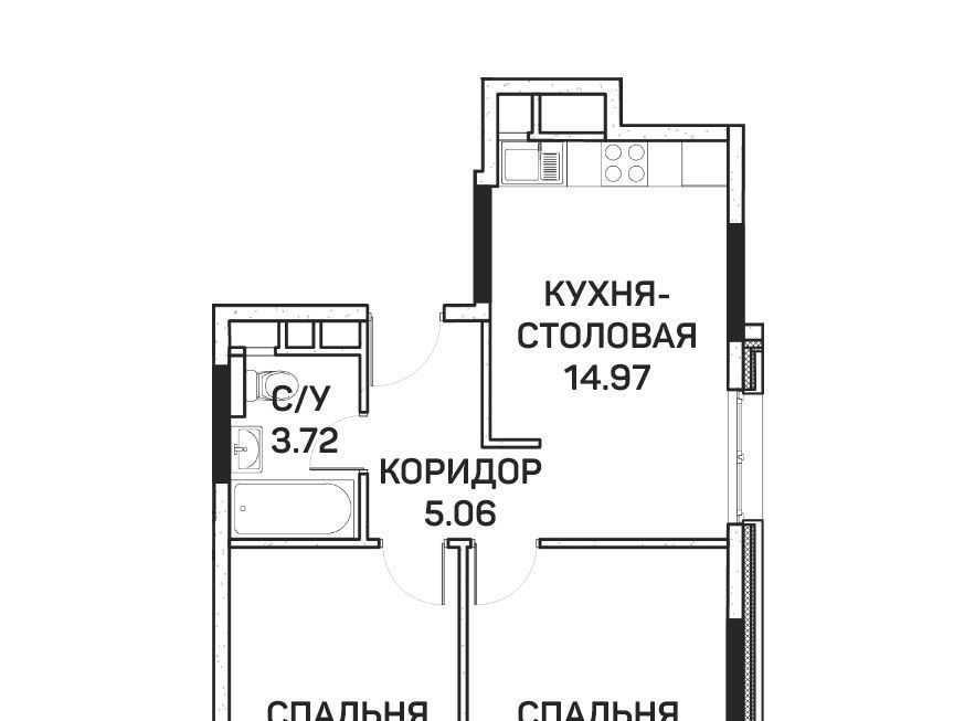 квартира г Москва метро Медведково ул Корнейчука 27с/7 район Бибирево, Бибирево фото 1