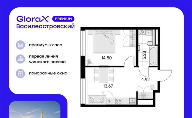 г Санкт-Петербург Морской пр-кт Крузенштерна ЖК Глоракс Премиум Василеостровский Зенит фото