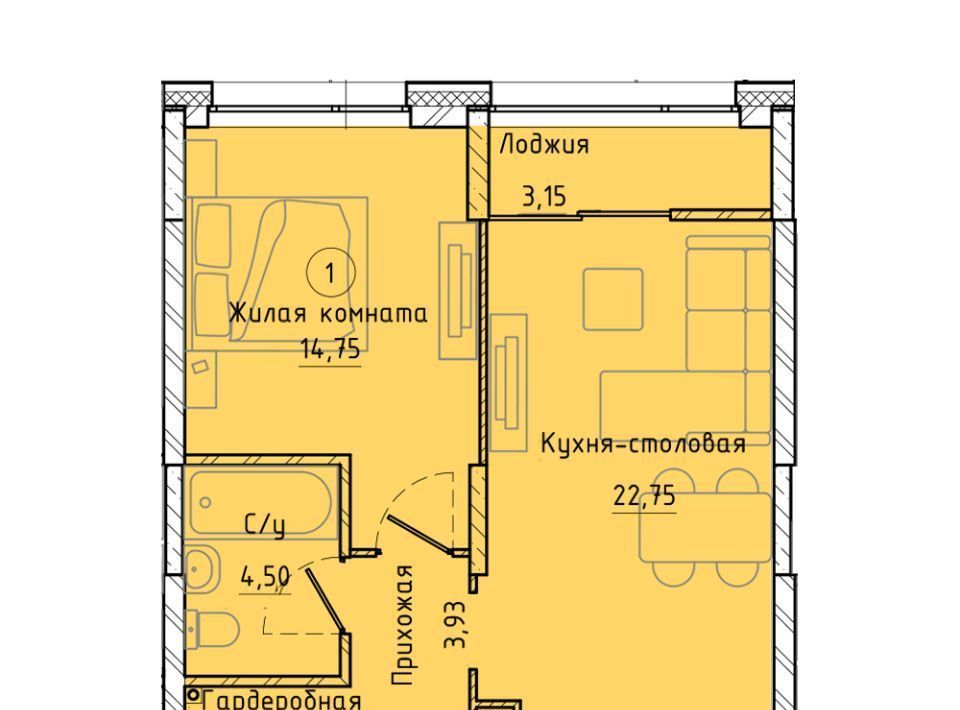 квартира г Екатеринбург Чкаловская ул Ткачей 6 фото 1