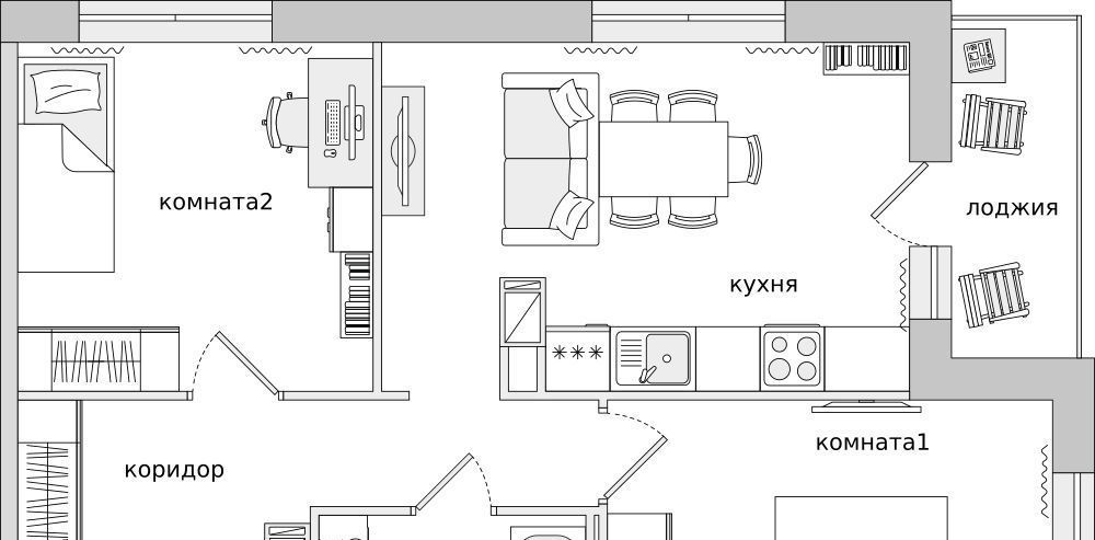 квартира г Санкт-Петербург п Парголово 2-е Парголово тер Пригородный метро Академическая фото 1