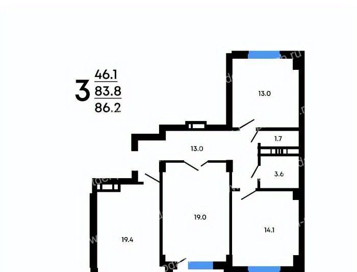 квартира г Воронеж р-н Коминтерновский ул Историка Костомарова 46/2 фото 1