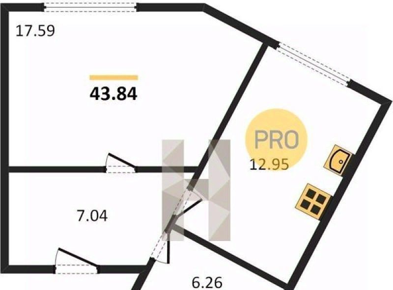 квартира г Пионерский ул Октябрьская 6б фото 5