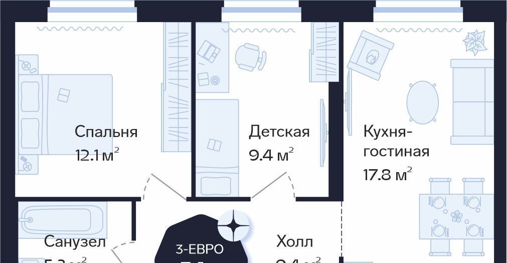 квартира г Тюмень р-н Центральный ул Новгородская 22 Центральный административный округ фото 1