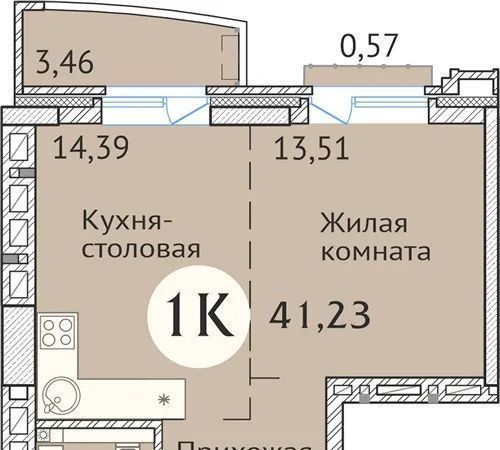 квартира г Новосибирск Заельцовская ул Дуси Ковальчук 248/1 фото 1