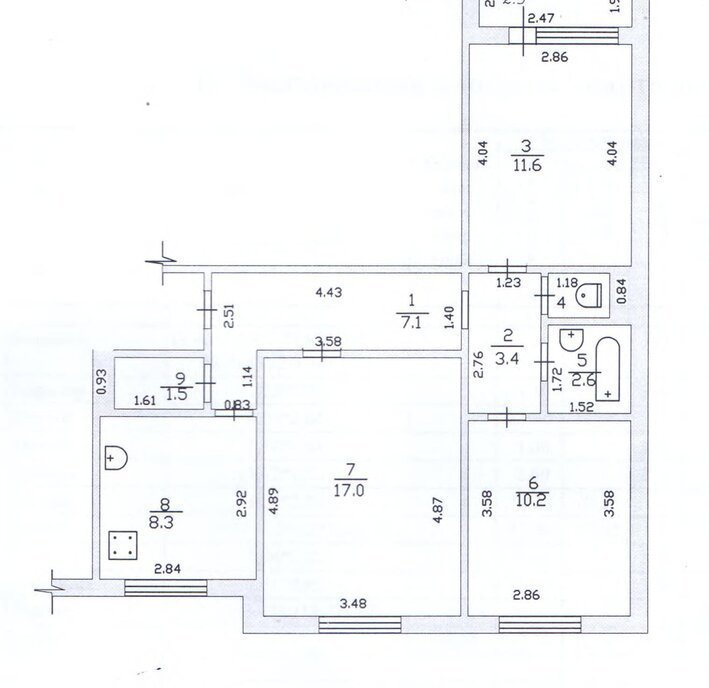 квартира г Тамбов ул Чичерина 14 фото 18