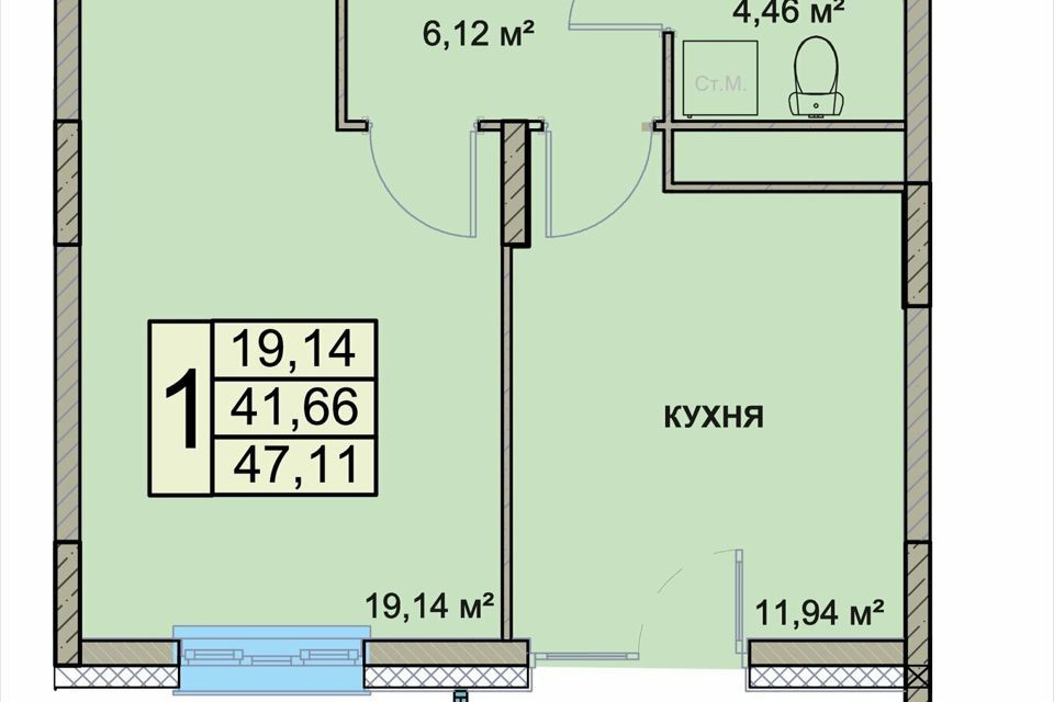 квартира г Ярославль р-н Фрунзенский Мирный ул Чернопрудная 17/1 фото 1