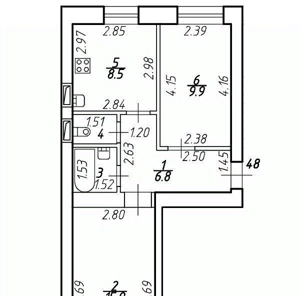 квартира г Санкт-Петербург п Шушары ш Московское 256к/2 Шушары фото 1