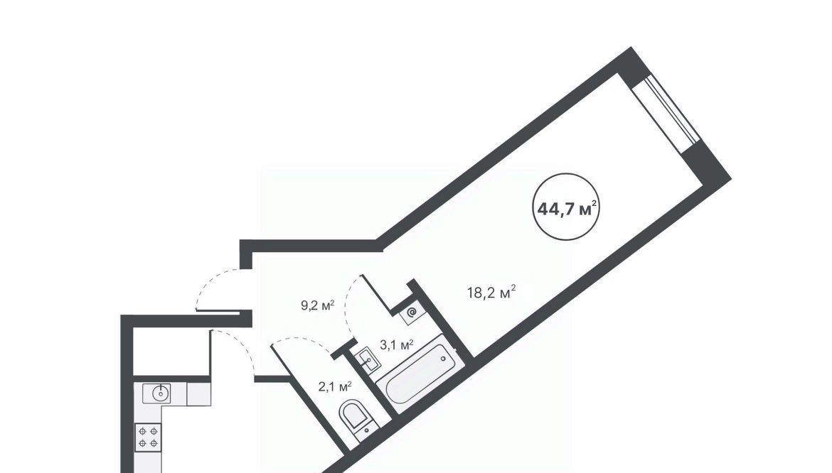 квартира г Киров р-н Ленинский ул Анжелия Михеева 17к/1 фото 2