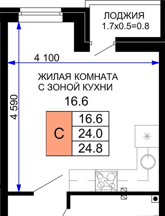 квартира г Краснодар р-н Прикубанский ЖК «Дыхание» фото 1