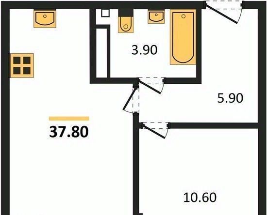 квартира г Краснодар р-н Прикубанский ул им. лётчика Позднякова 2к/17 фото 1